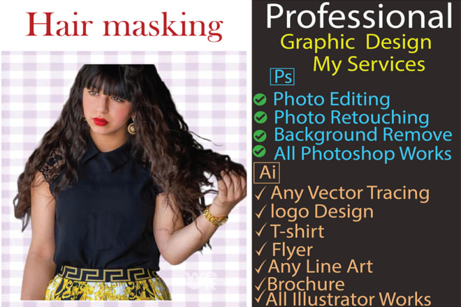 I will do any graphic design and photo editing job