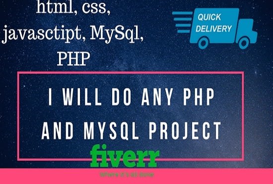 I will do any php and mysql project