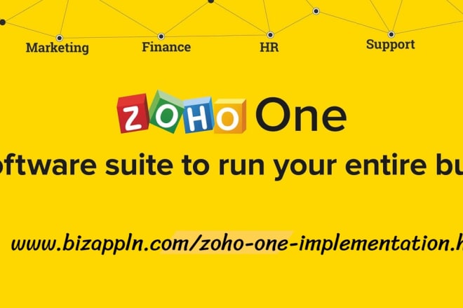 I will do any task in zoho crm,creator,books,people,desk,etc