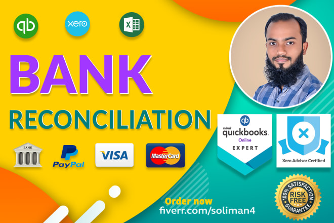I will do bank reconciliation with quickbooks online and xero