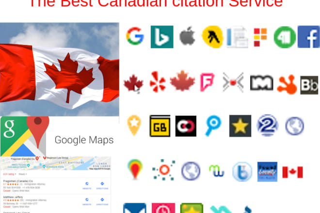 I will do best local citations, map listings for canadian business