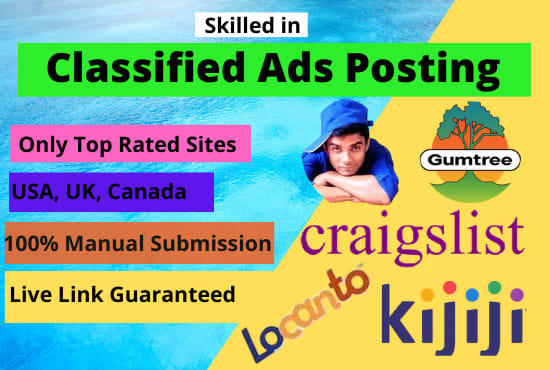 I will do classified ads posting in top rated USA sites