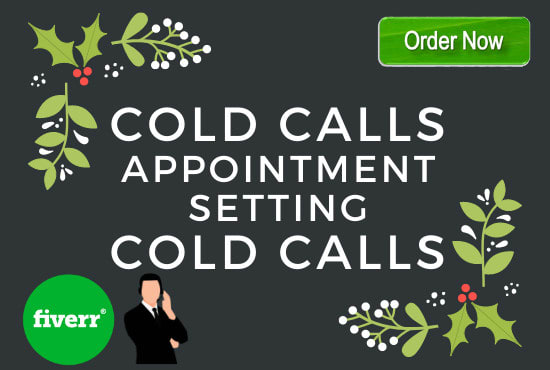 I will do cold calling, appointment setting and telemarketing