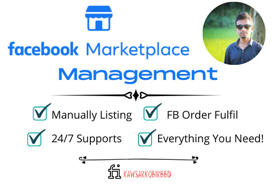 I will do completely manage facebook marketplace store