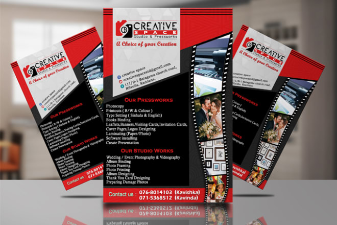 I will do creative flyer design and broucher quick delivery