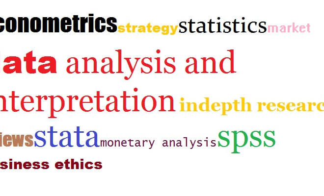 I will do economics statistics data analysis, articles and essay