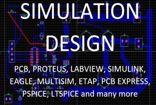 I will do electrical and electronic simulations