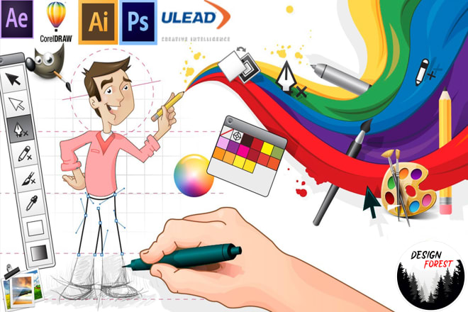 I will do graphics design, photo editing, ui and ux design, logo design
