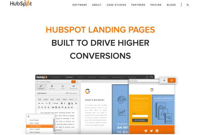 I will do hubspot landing page templates