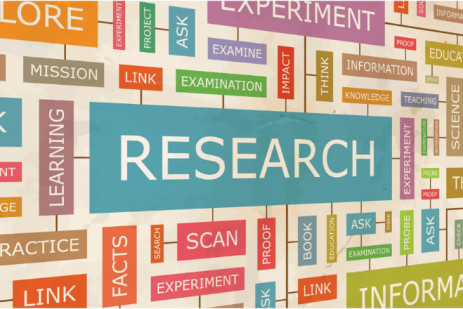 I will do internet research work and market research