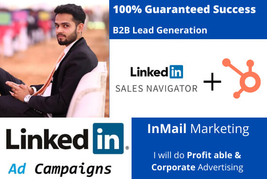 I will do linkedin ads marketing campaigns, sales navigator inmails
