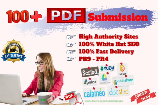 I will do manually PDF submission to get dofollow SEO backlinks