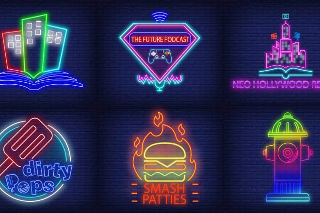 I will do neon logo neon text neon signs or neon icons