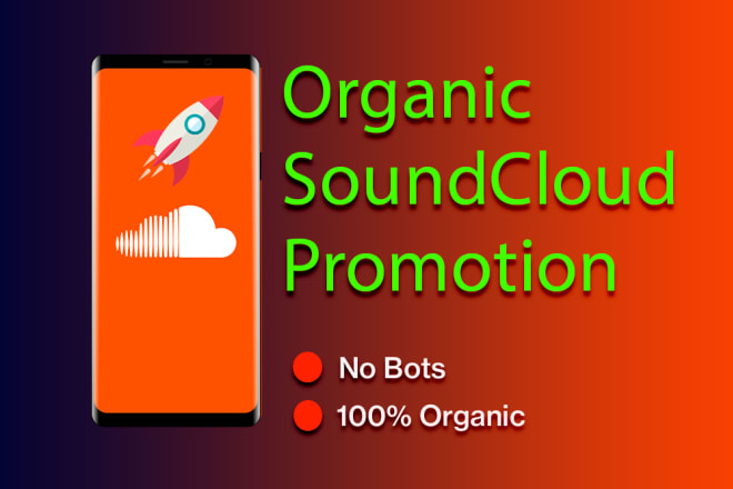 I will do organic soundcloud promotion for real traffic