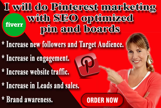 I will do pinterest marketing with SEO optimized pin and boards