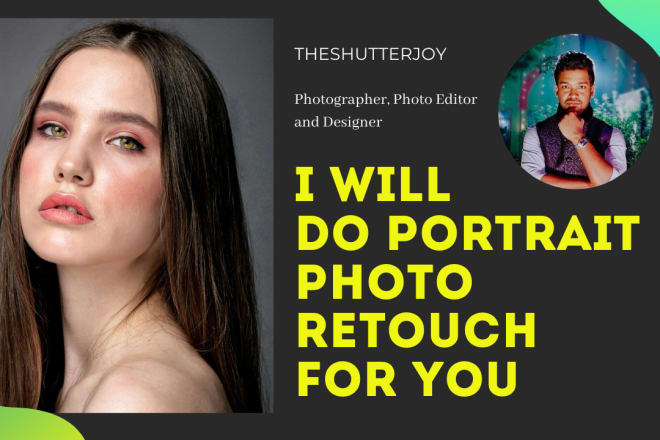 I will do portrait photo retouching