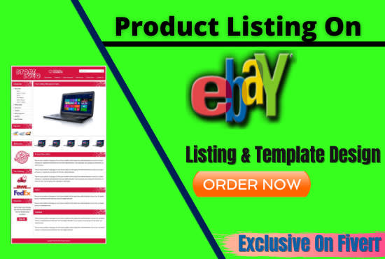 I will do product listing on ebay with SEO optimize ebay template design