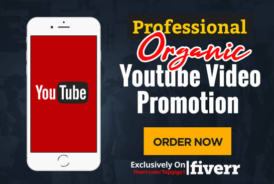 I will do professional organic top youtube video promotion