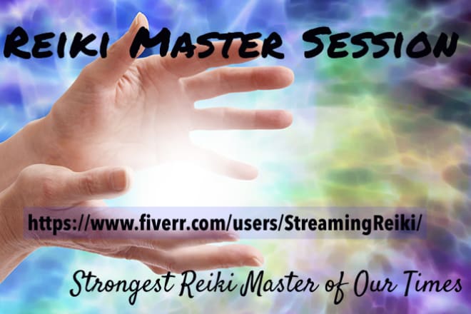 I will do reiki master plus higher energies for 60 minutes