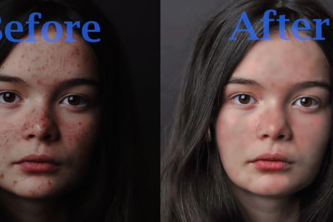 I will do retouching and other edits in photoshop very quickly