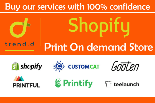 I will do shopify print on demand drop shipping store or one product shopify website