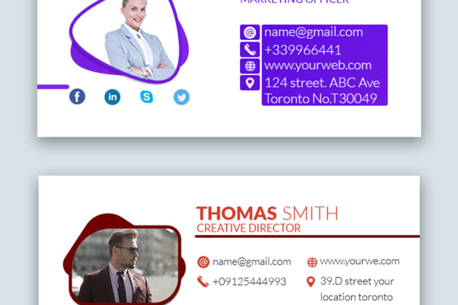 I will do trendy creative email signature PSD template