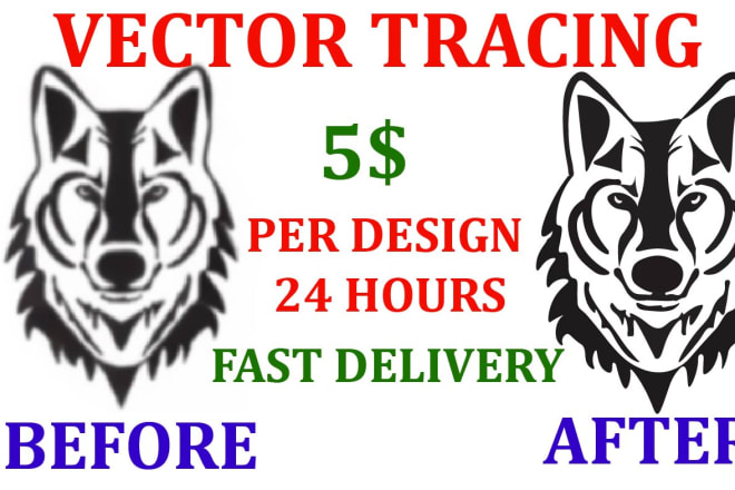 I will do vector tracing,clipart tracing,recreate and replicate design in 24h