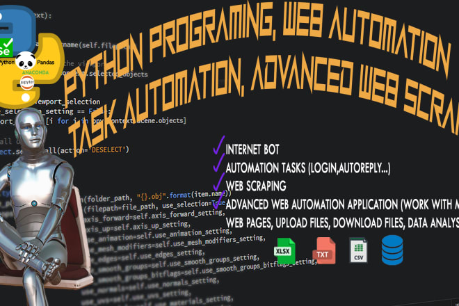 I will do web automation and custom bots using python