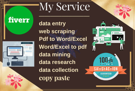 I will do web scraping data mining and data entry jobs