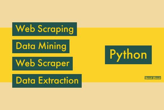 I will do web scraping data mining, data visualization in python