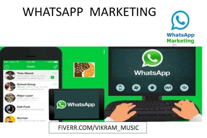 I will do whatsapp marketing, send bulk sms and do email campaign