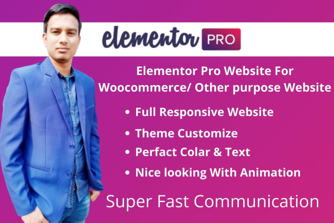 I will do wordpress landing page, squeeze page, website by elementor pro page builder