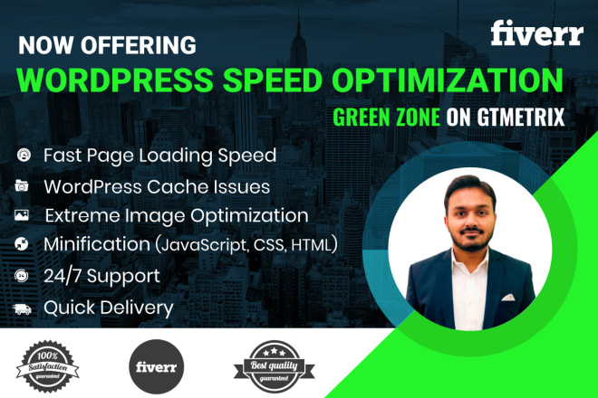 I will do wordpress website speed optimization and increase page loading speed