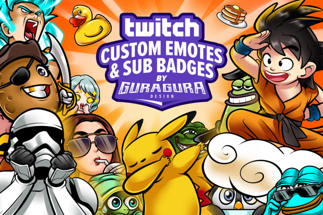 I will draw awesome custom twitch emotes or sub badges