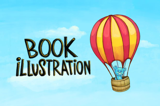 I will draw children book illustration or coloring book pages