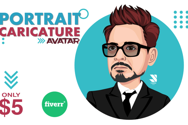 I will draw portrait avatar caricature from photo