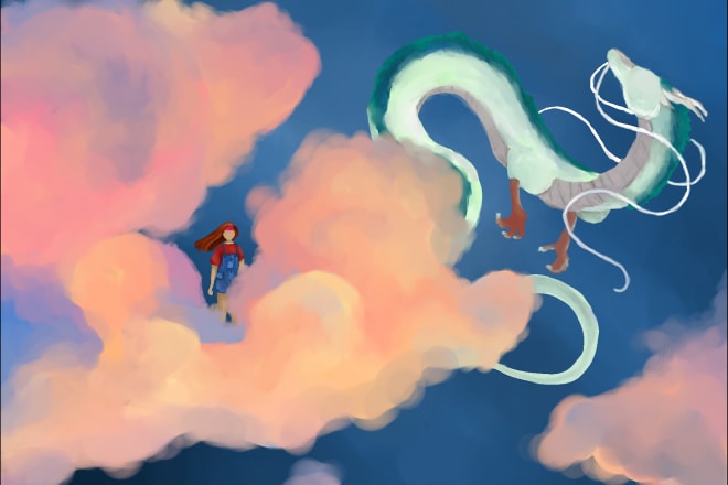 I will draw some digital cloud art