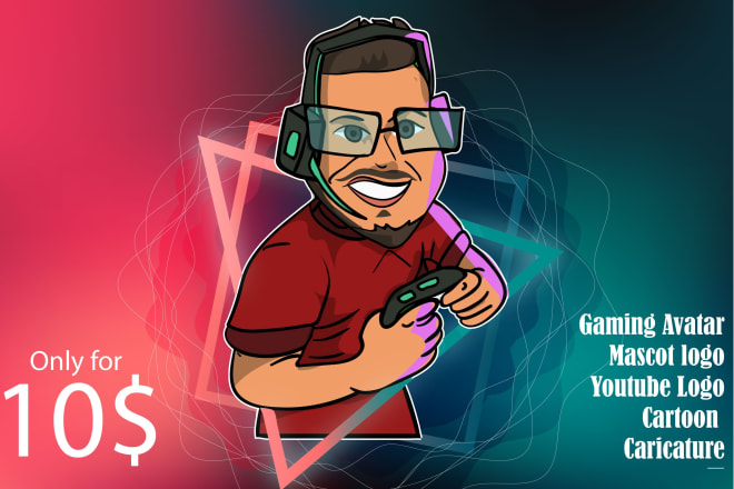 I will draw your caricature avatar cartoon for youtube, gaming