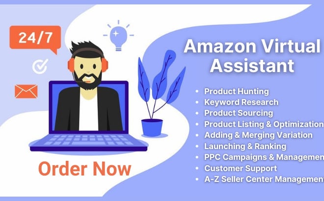 I will expert amazon fba virtual assistant, amazon virtual assistant