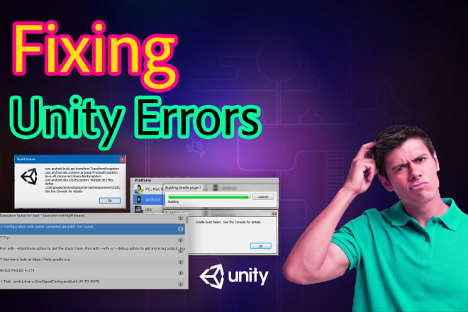 I will fix any unity project errors or bugs