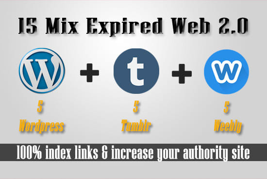 I will give expired wordpress tumblr weebly pa 10 plus