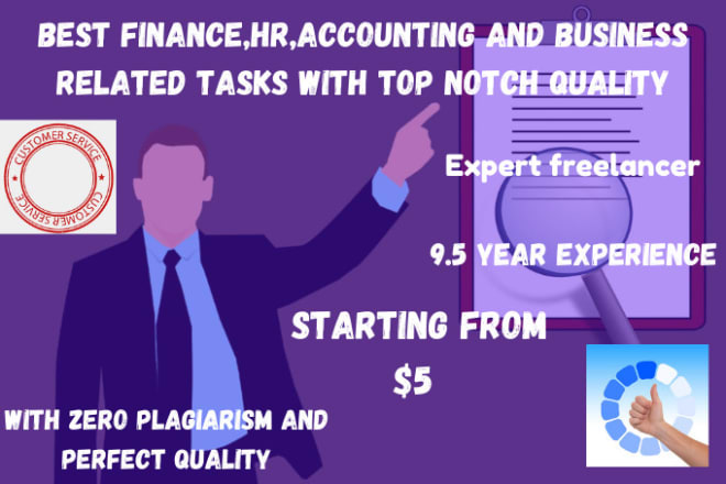 I will help in finance, accounting and business communication
