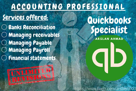 I will help in the reconciliation of quickbooks accounts