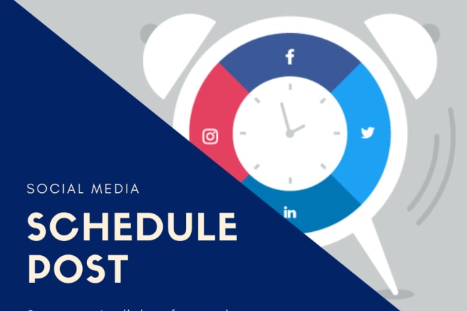 I will help you schedule social media post