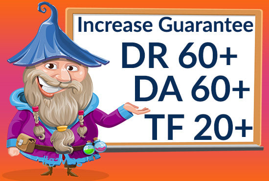 I will increase domain rating DR ahrefs domain authority da tf