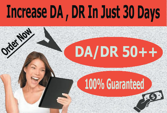 I will increase your ahrefs domain rating dr domain authority da