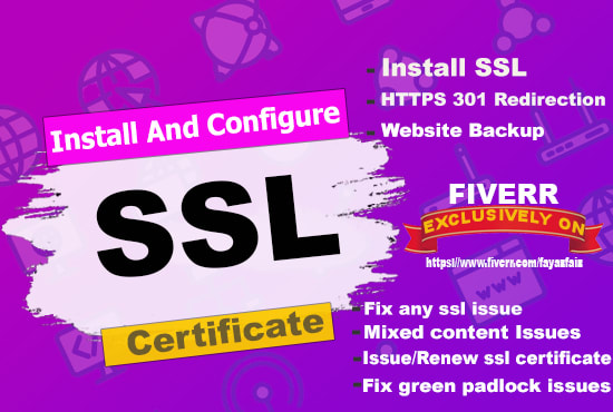 I will install free https SSL certificate or fix issues