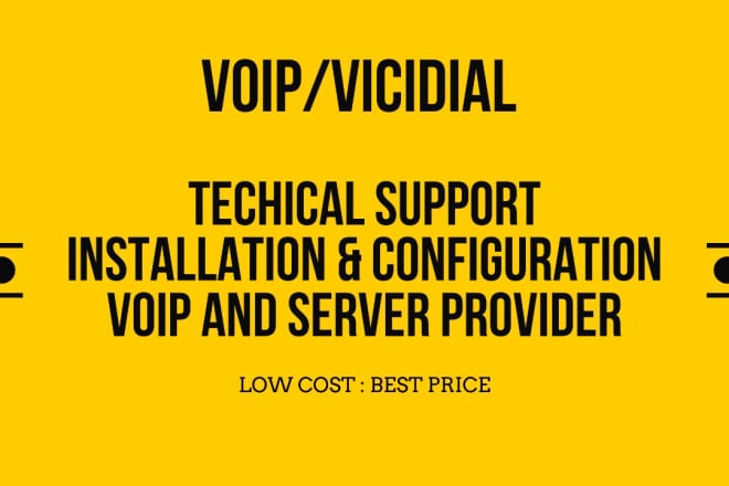 I will install vicidial with support and provide voip with server