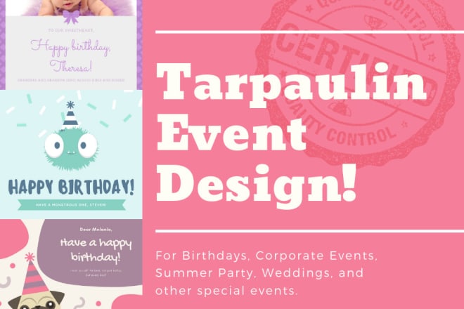 I will layout any design for an event