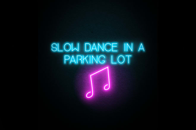 I will make a custom neon sign in photoshop